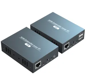 2021 HDMI KVM扩展器通过IP RJ45以太网网络KVM扩展器USB HDMI 200M Over UTP/STP KVM扩展器CAT5 CAT6