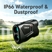Télémètre de golf avec fonction de pente, mesure à 3 points, étanchéité IP66, fixation magnétique du drapeau, vibration, rechargeable par USB, écran LCD transflectif 7X
