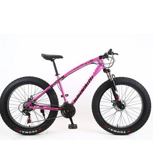 Vélo <span class=keywords><strong>tout</strong></span>-<span class=keywords><strong>terrain</strong></span> Fat Beach Dirt Mountain Bike avec frein à disque, 21 vitesses, pneus larges, cadre en acier pour <span class=keywords><strong>adulte</strong></span>, jante en alliage d'aluminium de 26 pouces - Product Image 5