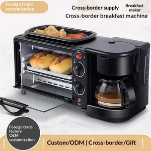 Multifunctional Electric Household <strong>Breakfast</strong> Machine <strong>3</strong>-<strong>in</strong>-<strong>1</strong> Toaster Sandwich <strong>Maker</strong> Bread Oven &amp; Coffee <strong>Maker</strong> with Metal Housing - Product Image 4