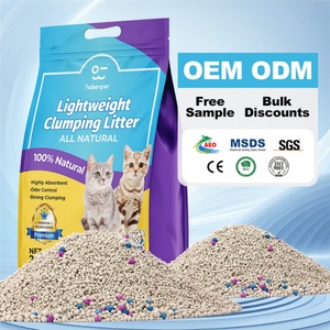 Bentonite Cat Litter Broken Form 99.9% Dust Free Ultra Strong Clumping Low <b>Tracking</b> Hard Texture OEM Private Label - Product Image 1