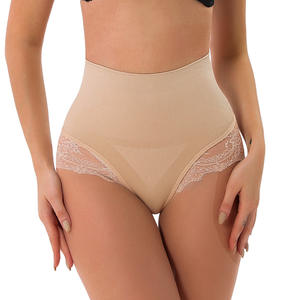 Slip in pizzo Sexy taglie forti da donna e infradito nuovo metodo di tessitura a maglia con controllo del ventre - Product Image 5