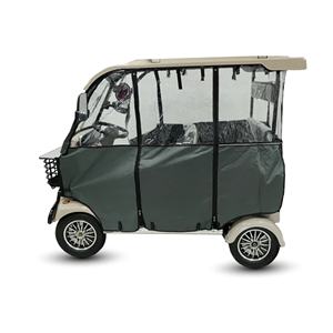 Voiturette de golf Holladay 800W 60V à <span class=keywords><strong>4</strong></span> roues, scooter électrique longue portée avec toit et espace de chargement, quadricycle à <span class=keywords><strong>4</strong></span> roues pour le shopping - Product Image 4
