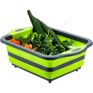 Tabla de Cortar Plegable de Silicona Multifuncional 2 en 1 YUOU con Colador para el Hogar - Product Image 5