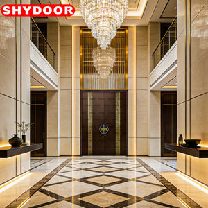 <span class=keywords><strong>Porte</strong></span> <span class=keywords><strong>d</strong></span>'<span class=keywords><strong>entrée</strong></span> de luxe en aluminium sculpté, double <span class=keywords><strong>porte</strong></span> de sécurité <span class=keywords><strong>d</strong></span>écoupée au laser en alliage de nano-cristal, <span class=keywords><strong>couleur</strong></span> unie pour villa, extérieur élégant et lumineux - Product Image 2