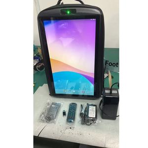 黒色18.5インチLCDスクリーン搭載、リュックサックに装着可能な広告ビデオディスプレイ（スクールバッグプロモーション用） - Product Image 4