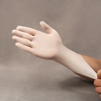 Gants jetables en latex naturel taille L, coupe ample, paume large, barrières élastiques pour les mains, pour les grandes mains, traitement du bétail et usage agricole