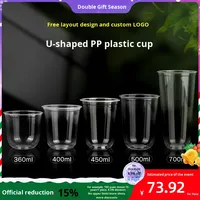 Fabriek Direct 90Mm Wegwerp Transparante Pp Cup Voor Melk Thee Koffie Vruchtensap Dranken Kwaliteit Plastic Blister Beker