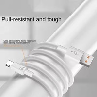 Cable de alta calidad 6A USB3.0 tipo C Carga rápida 1m 2m 3M Cable de carga USB C con características moldeadas de chaqueta de PVC y TPE