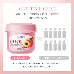 SADOER 7G OEM/ODM Son Dưỡng Ẩm Dưỡng Ẩm BƠ ĐÀO Mật Ong Bảo Vệ Môi Chống Nứt Nẻ Làm Giảm Nếp Nhăn Môi - Product Image 3