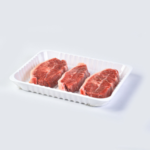 <span class=keywords><strong>PET</strong></span> PP alimentaire viande de boeuf plateaux à emporter plateau d'emballage à rouler personnalisé pour l'emballage de la viande - Product Image 1