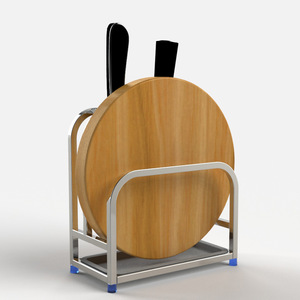Porte-couteaux en acier inoxydable, support pour planche à découper, organisateur de cuisine, support de rangement multifonction, design minimaliste - Product Image 5