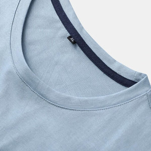 Precio bajo Ropa de verano Camisetas en blanco para hombres Camisetas de manga corta para hombres Camisetas de cuello redondo - Product Image 3