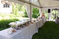 Tente de mur gonflable d'extérieur en ABS pour volley-ball et badminton, cadre en aluminium de 15 m, PVC, pour salons professionnels, événements, fêtes, mariages