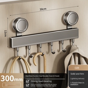 High Load-Bearing Capacity Metal Door Hanger Storage Rack Strong Adhesive Punch-Free Suction Cup Kitchen Entry Door <strong>Hook</strong> <strong>Tools</strong> - Product Image 6