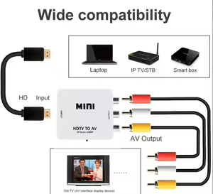 Cable HDM1 a 3RCA AV con Soporte PAL/NTSC para Fire Stick/Roku/Xbox/Laptop, Adaptador de Señal con Alimentación USB, Convertidor HDM1 a RCA - Product Image 5
