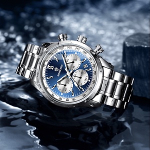 Reloj de Cuarzo BINBOND 380 para Hombre, Diseño Ejecutivo, <span class=keywords><strong>2</strong></span> Correas Opcionales, Resistente al Agua, Multifunción, Deportivo, Casual, Regalo Masculino - Product Image 3