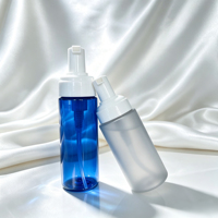 Botol Plastik Kemasan Kustom 60/100/150ml Botol Busa PET Wadah Kosmetik untuk Lotion Pembersih Wajah Sabun Mandi Kustom