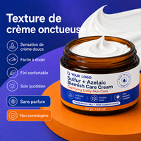 Soins du visage professionnels, apaise les irritations, améliore l'acné, soulage les rougeurs et les imperfections, crème anti-imperfections à l'acide azélaïque sans parfum