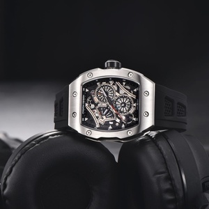 Montre de luxe pour homme PAGANI DESIGN YS012, design sportif, aiguille des secondes fluide, étanche, verre saphir, forme tonneau, Orologio - Product Image 3
