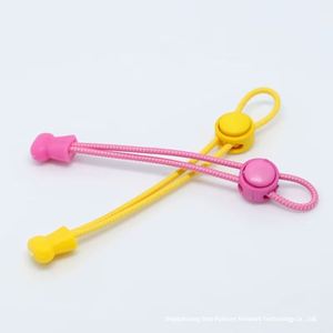 Lacets élastiques sans nœuds avec boucle ronde pour enfants et adultes, lacets extensibles paresseux en gros - Product Image 3