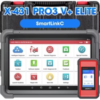 Alat Diagnostik Truk Profesional Launch X431 PRO3 V+ ELITE Pro3s+ Elite EURO Obd 2, Mesin Pemindai Otomotif untuk Mobil