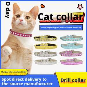 <span class=keywords><strong>Collar</strong></span> de Lujo para Perros y Gatos de PU Suave y Duradero con Diseño de Garra de Diamante Brillante - Product Image 4