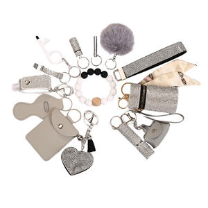 Ensemble de porte-clés de sécurité scintillants pour femmes et filles, porte-clés multifonctionnel de <span class=keywords><strong>défense</strong></span> personnelle, <span class=keywords><strong>kit</strong></span> de 14 pièces - Product Image 6