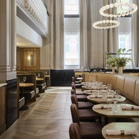 Banquettes en forme de croix personnalisées, sièges de restaurant européen, banquettes de restauration rapide, mobilier de cafétéria
