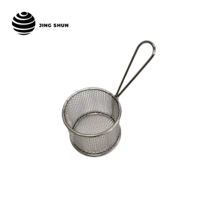 Jingshun chromé frites pépites de poulet panier frit servant des paniers de friture de poulet - Product Image 5