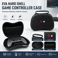 Étui de transport personnalisé pour manette de jeu en EVA noir, coque rigide ignifuge, sac de rangement pour manette de jeu pour PS5 PS4 Xbox