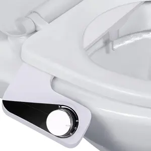 Galenpoo ABS retrattile di buona qualità con due ugelli acqua dolce Spray freddo accessorio per sedile bidet autopulente per wc