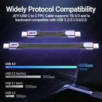 Cable USB C TB4 40Gbps USB4, Cable USB Tipo C a C de 240W con Carga Rápida TB 3 para egpu, SSD, iPad, MacBook