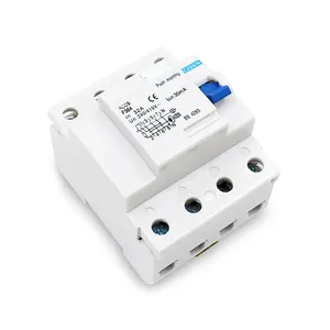 RCCB 4P 16-63A 30mA ELCB RCCB Over Voltage Under Voltage Current Short Circuit Breaker Switch