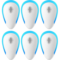 Répulsif Électrique Ultrasonique Extérieur Anti-Moustique, Souris, Serpent et Nuisibles – Pièges Raquette Anti-Moustiques en Plastique