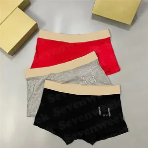 Calzoncillos bóxer de diseñador de lujo para hombre, ropa interior de marca, bóxer clásico sexy para hombre, pantalones cortos casuales con caja - Product Image 5