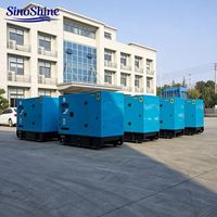 Generador Diésel Silencioso Monofásico de 35-80 kVA con Arranque Automático SinoShine de China, 60 Hz, con ATS y Alternador de Alta Eficiencia
