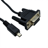 Cable USB a DB9 de 8 Pines Ultra Mini de 25 Pies, Cable Convertidor Serial RS232 con Revestimiento de PVC y Conductor de Cobre Libre de Oxígeno