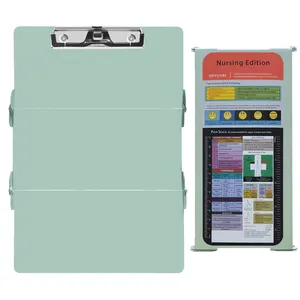 Clipboard Custom Aluminum Clipboard 3-Foldable Medical Nursing Office Clipboard With Pen Holder Customized