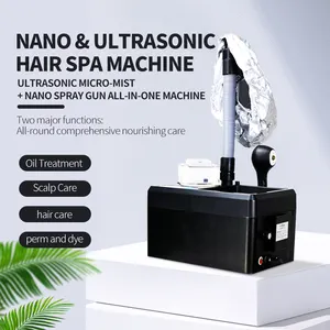 Red/Blue LED Light Ultrasonic Ozone Hair Care SPA Steamer Oil Styling  Machine