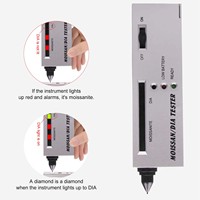 Stylo Testeur de Diamant Professionnel Outil de Bijouterie, Testeur de Moissanite Portable, Sélecteur de Diamant Détecteur de Pierres Précieuses pour l'Analyse des Bijoux