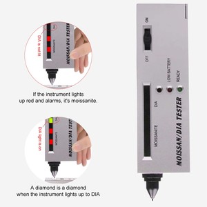 Bút kiểm tra kim cương chuyên nghiệp, dụng cụ trang sức, máy kiểm tra moissanite, máy chọn kim cương cầm tay, máy dò đá quý để kiểm tra trang sức - Product Image 3