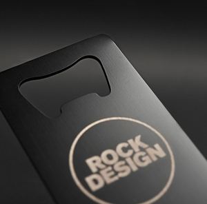 Destapador de Botellas de Metal con Logotipo Personalizado, Regalo para Bartender, Tarjeta de Visita de Acero Inoxidable, 85x54mm - Product Image 4
