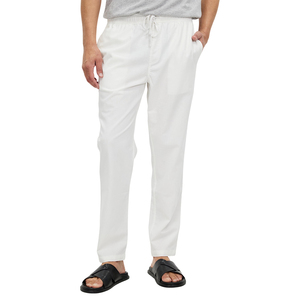 Gingtto Vente en gros de pantalons d'été en <span class=keywords><strong>lin</strong></span> respirants personnalisés Joger pour hommes - Product Image 5