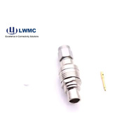 Conector de soldadura macho SMA chapado en oro recto coaxial RF de alta calidad para cable RG 142