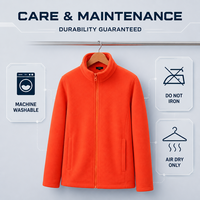 Veste thermique en polaire à col montant épais avec logo brodé personnalisé, pour homme, femme, unisexe, hiver, chaude, fermeture éclair, veste en polaire pour homme