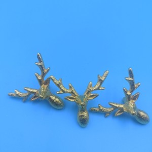 Zinc Alloy Deer Head <b>Cabinet</b> Handle 8x8x3cm Silver <b>Rustic</b> Design Furniture Hardware Accessory - Product Image 4