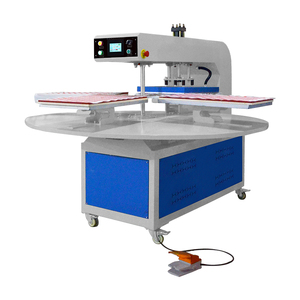 Máquina de Prensa de Calor Rotativa Automática de Cuatro Estaciones 40*60, Impresora de Sublimación para Etiquetas de Ropa, Impresión Personalizada - Product Image 3