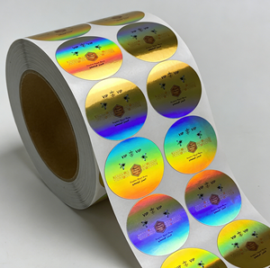 Etiqueta Adesiva Personalizada à Prova d'Água, Grau Alimentício, Adesivos Coloridos Redondos Autoadesivos para Presentes e Artesanato - Product Image 4