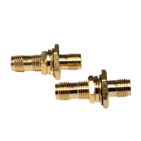 Connecteur RF hexagonal SMA-KKY plaqué or, adaptateur SMA femelle-femelle avec filetage, fourni par le fabricant